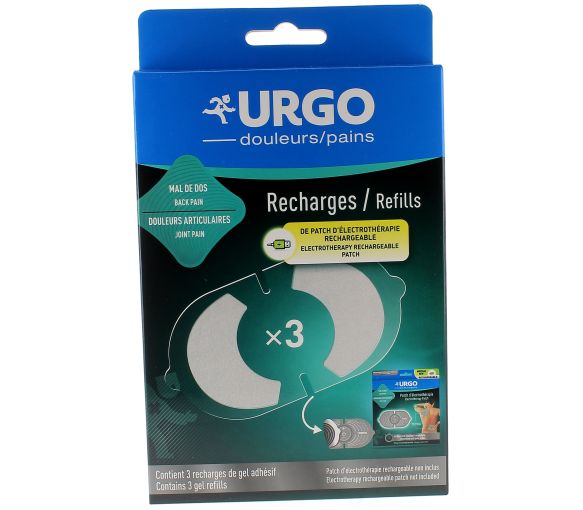 Wiederaufladungen von Urgo Elektrotherapie-Patch-Haftgel - 3 Nachfüllpackungen - image 1