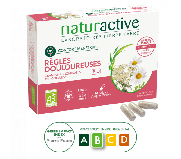 Schmerzhafte Regeln bio Naturactive - Packung mit 30 Kapseln - image 1