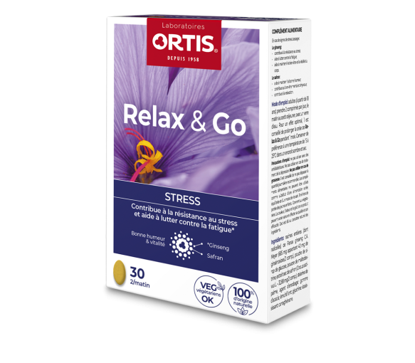 Relax&Go Stress bio Ortis - Packung mit 30 Tabletten - image 1