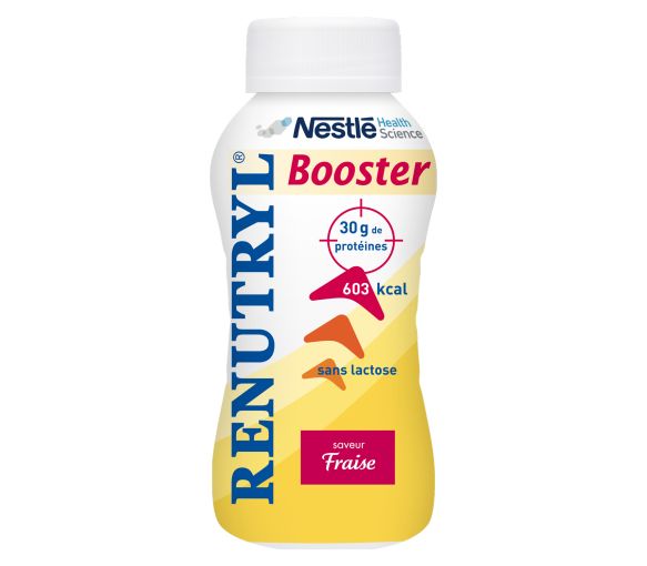 Renutryl Booster Geschmack Erdbeere - Packung mit 4x300 ml