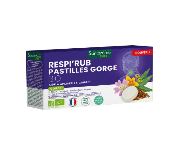 Respi'Rub Halspastillen Santarome - Schachtel mit 21 Pastillen - image 1