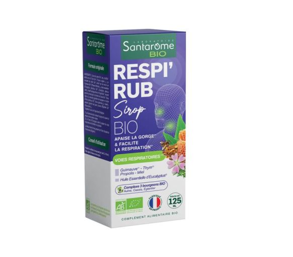 Respi'rub Bio-Hals- und Nasensirup Santarome - Flasche mit 125ml