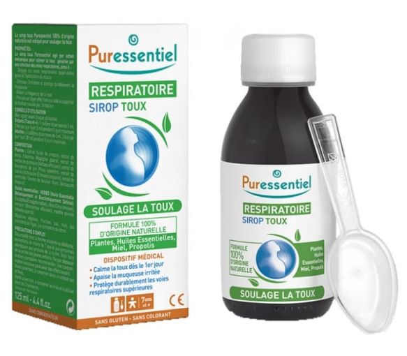 Atemweg Husten Sirup Puressentiel - Flasche mit 125 ml