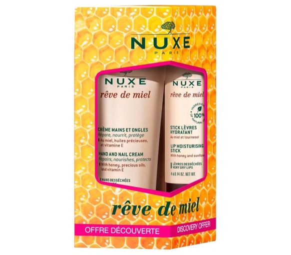 Traum von Honig bietet Entdeckung Nuxe - Handcreme 30 ml + Lippenbalsam 4g