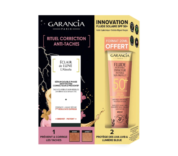 Ritual zur Korrektur von Flecken Eclair de lune l'absolu + Fluid Sun Protect SPF50+ Garancia - Flasche mit 30 ml + 20 ml Tube geschenkt - image 1