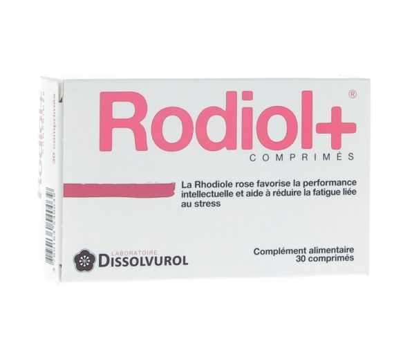 Rodiol + Nahrungsergänzungsmittel Dissolvurol - Packung mit 30 Tabletten