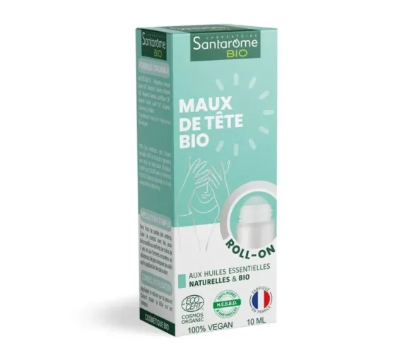 Roll-on mit ätherischen Ölen gegen Kopfschmerzen bio Santarome - Roll-on von 10 ml - image 1