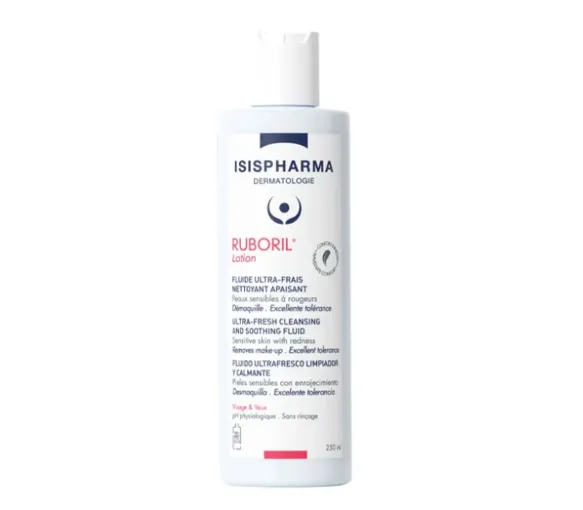 Ruboril Lotion Fluid Ultra-Frisch Reinigend Beruhigend Isispharma - Flasche mit 250ml