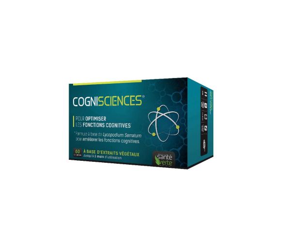 Cogni'sciences Gedächtnis- und Konzentrationsverbesserung Grüne Gesundheit - 60 Tabletten