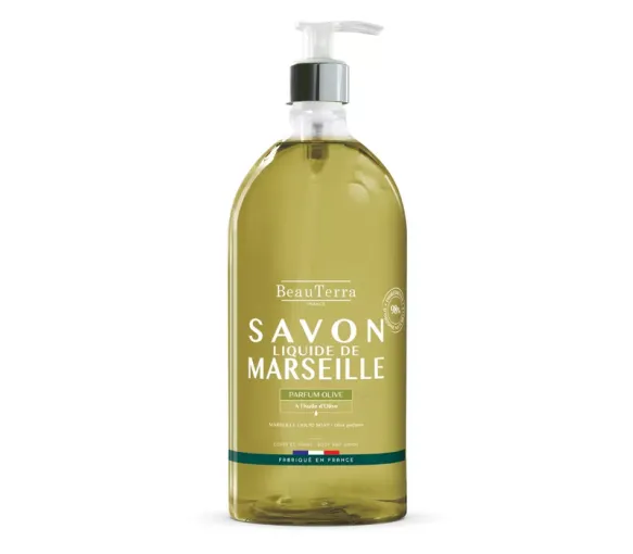Oliven-Seife Beauterra aus Marseille - Pumpflasche 1L