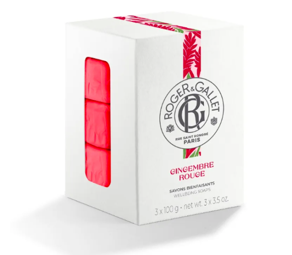 Roter Ingwer-Seife Roger & Gallet - Geschenkset mit 3 Seifen à 100 g - image 1