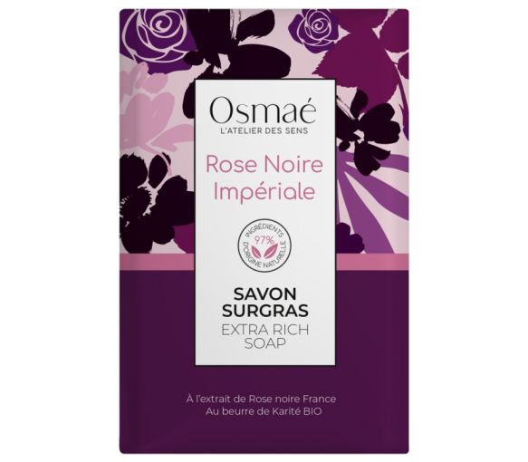 Überfettete Seife Schwarze Rose Impériale Osmaé - 200 g Stück - image 1