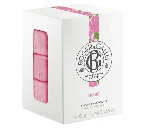 Heilende Seifen Rose Roger & Gallet - Geschenkset mit 3 Seifen à 100 g