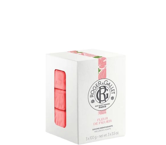 Heilende Seifen Fleur de Figuier Roger & Gallet - Geschenkset mit 3 Seifen à 100 g - image 1