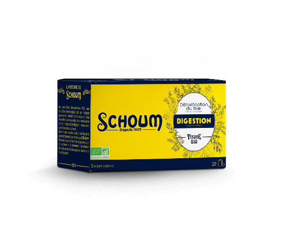 Schoum Bio-Kräutertee Verdauung - Box mit 20 Beuteln
