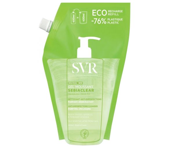 Sebiaclear Schäumendes Gel Eco-Nachfüllung SVR - Nachfüllpackung von 400 ml