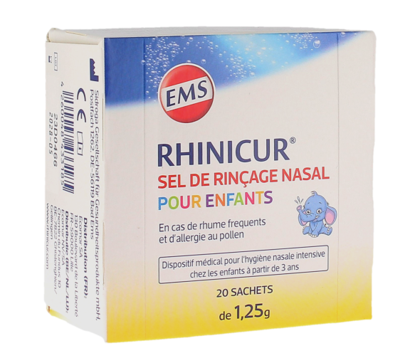 Nasenspülsalz für Kinder Rhinicur - Packung mit 20 Beuteln - image 1