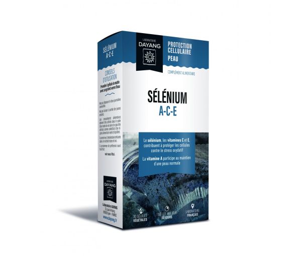 Selen ACE Dayang - Packung mit 30 pflanzlichen Kapseln