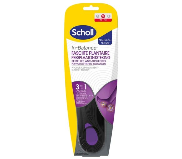 In-Balance Einlegesohlen gegen Schmerzen bei Plantarfasziitis Scholl - 1 Paar - image 1