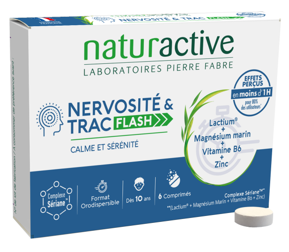 Nervosität & Lampenfieber Flash Naturactive - Packung mit 6 orodispersiblen Tabletten - image 1