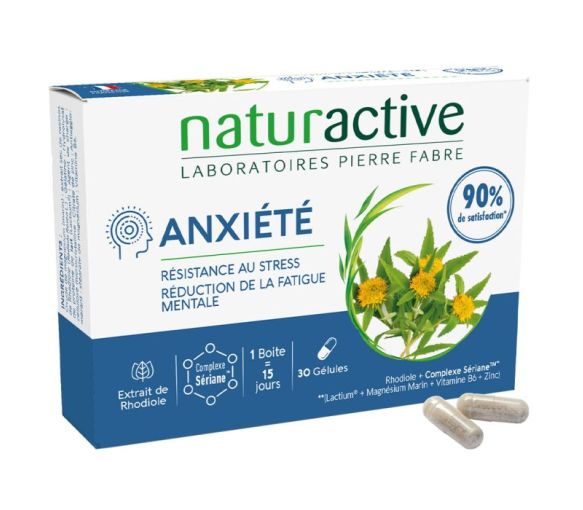 Anxiété Naturactive - Packung mit 30 Kapseln - image 1