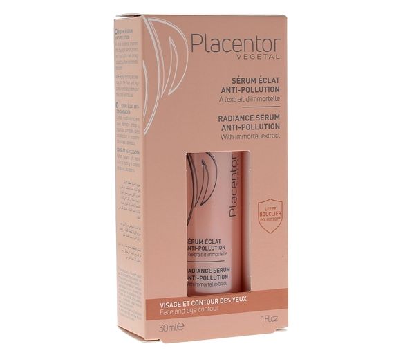 Anti-Pollution Glow Serum mit Immortelle-Extrakt Placentor Végétal - 30 ml Flasche