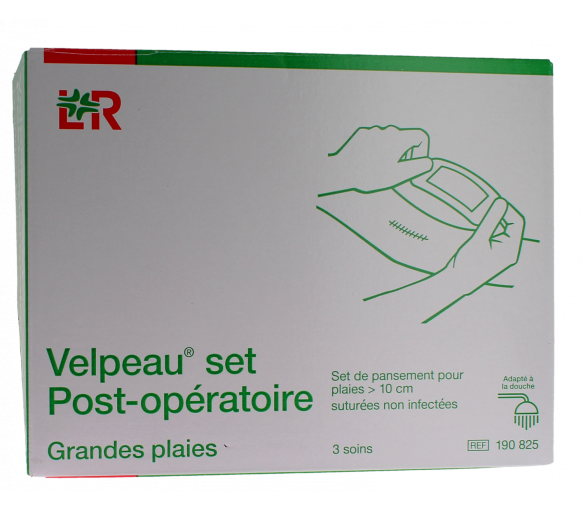 Set von Pflastern für große Wunden > bis 10 cm (3 Behandlungen) Velpeau Lohmann & Rauscher