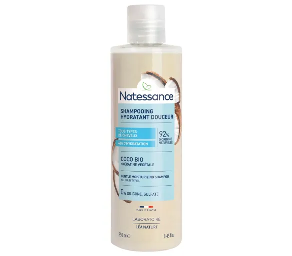 Shampooing feuchtigkeitsspendend Sanftheit Natessance - Flasche 250ml - image 1