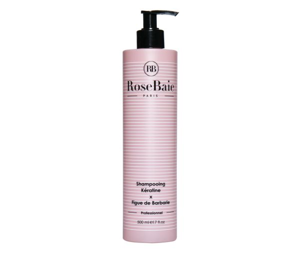 Keratinhaltiges Shampoo mit Feigenkaktusöl RoseBaie - Pumpflasche 500 ml