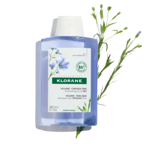 Bio-Leinsamen Volumen Shampoo Klorane - 200ml Flasche - image 1