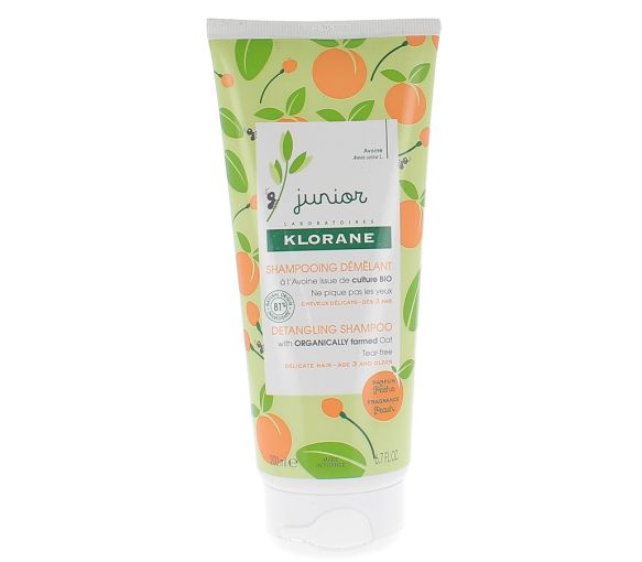 Klorane Junior Pflegeshampoo mit Pfirsichduft - 200 ml Flasche - image 1