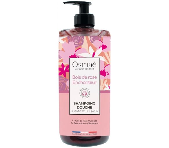 Shampoo-Duschgel Verzauberndes Rosenholz Osmaé - Pumpflasche 1L