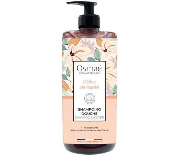 Shampoo-Duschgel Delice de Karité Osmaé - Pumpflasche 1L