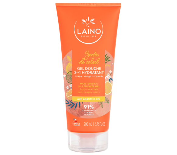 Zitrusfrüchte 3-in-1 feuchtigkeitsspendendes Duschgel Laino - Tube mit 200 ml - image 1