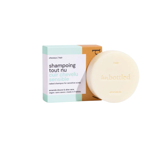 Festes Shampoo Bar für empfindliche Kopfhaut Unbottled - 75g Stück - image 1