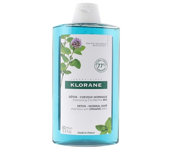 Shampooing Detox Anti-Pollution Wasserminz Bio Klorane - Flasche 400ml - image 1