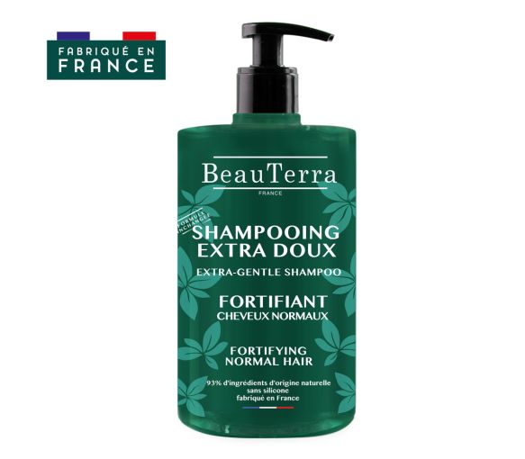 Shampooing Extra Doux Fortifiant BeauTerra - Pumpflasche mit 750 ml