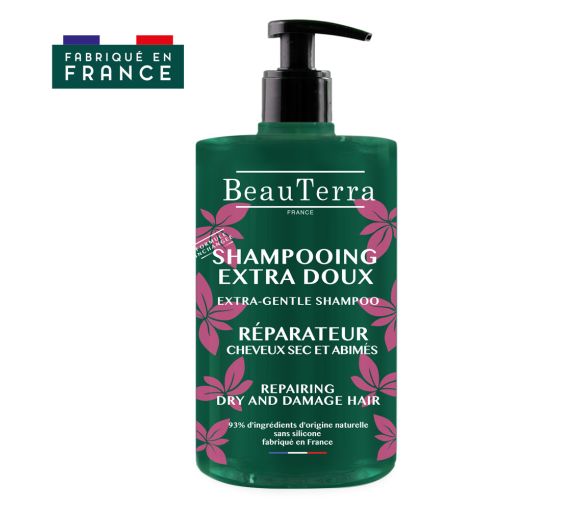 Shampooing Extra Sanft Reparierend BeauTerra - Pumpflasche mit 750 ml