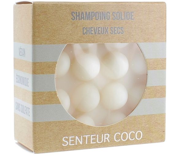 Festes Shampoo für trockenes Haar mit Kokosduft - 55 g fester Block