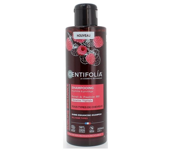 Shampooing-Creme Glanz Himbeere und pflanzliches Keratin Centifolia - Flasche 200ml