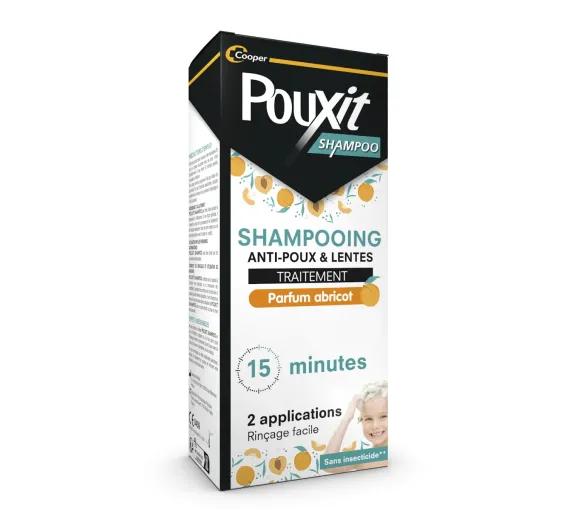 Shampoo Duft Aprikose gegen Läuse und Nissen Pouxit - Flasche mit 200 ml - image 1