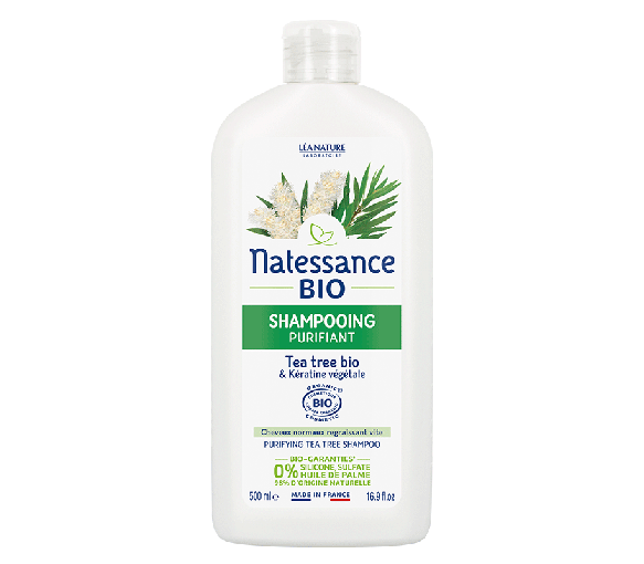 Bio Tea Tree Purifying Shampoo Natessance - 500ml bottle