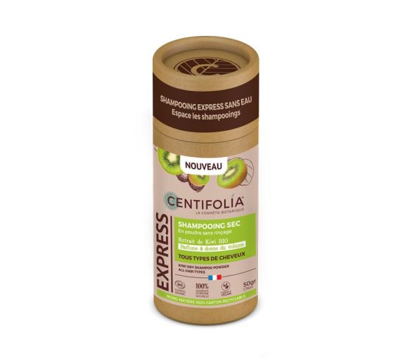Bio Kiwi-Pulver-Trocken-Shampoo von Centifolia - 50g Dose