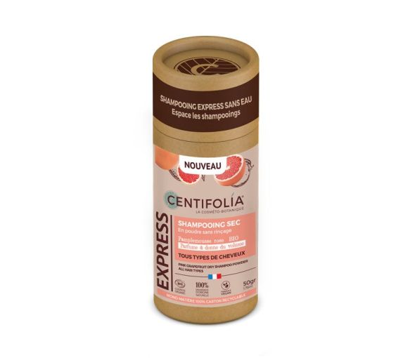 Bio-Pulver-Shampoo mit rosa Grapefruit Centifolia - 50g Dose