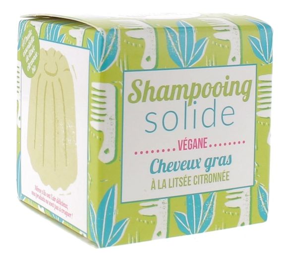 Festes Shampoo für fettiges Haar mit Zitronenverbene von Lamazuna - 55g Stück
