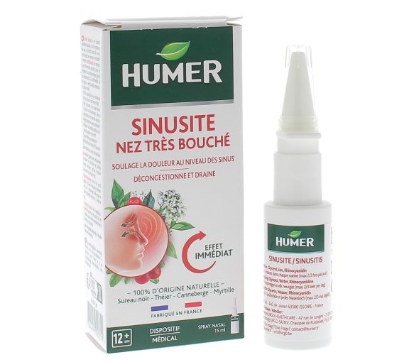 Sinusitis Sehr verstopfte Nase Humer - Flasche mit 15 ml