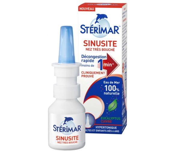 Sinusitis stark verstopfte Nase Stérimar - Spray von 20 ml