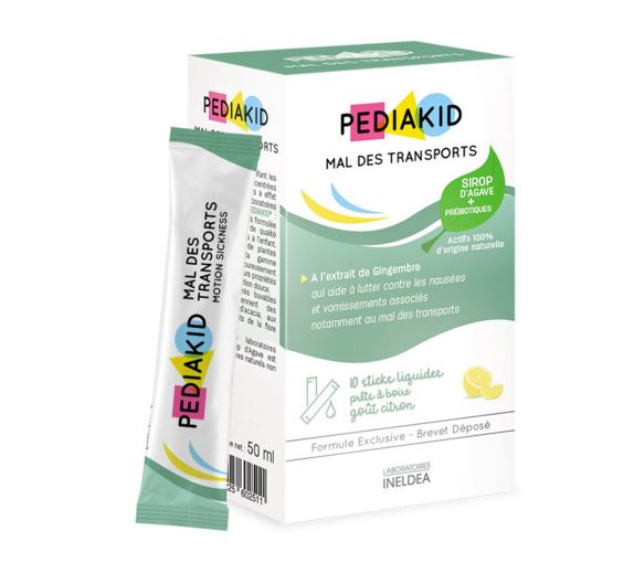 Pediakid Reisekrankheit Sirup - Packung mit 10 trinkfertigen Flüssigkeitssticks - image 1