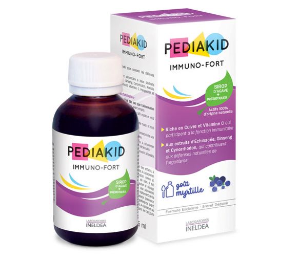 Pediakid immuno - starker Geschmack Heidelbeere - Flasche mit 125 ml - image 1