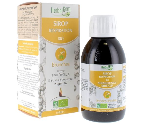 Bio-Hustensirup Herbalgem - 150 ml Flasche